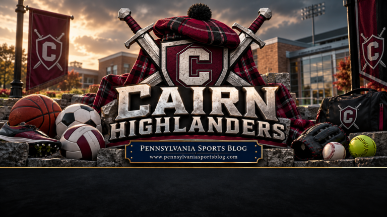 Cairn Highlanders — Pennsylvania Sports Blog editorial illustration; no players or people.
