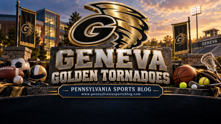 Geneva Golden Tornadoes — Pennsylvania Sports Blog editorial illustration; no players or people.