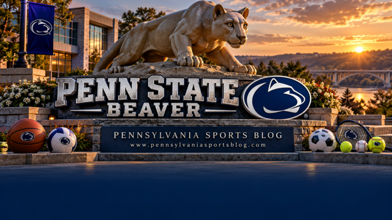 Penn State Beaver Nittany Lions — Pennsylvania Sports Blog editorial illustration; no players or people.