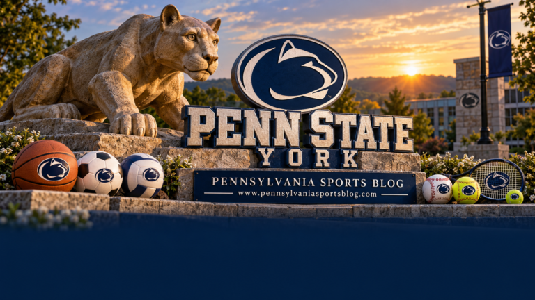 Penn State York Nittany Lions — Pennsylvania Sports Blog editorial illustration; no players or people.