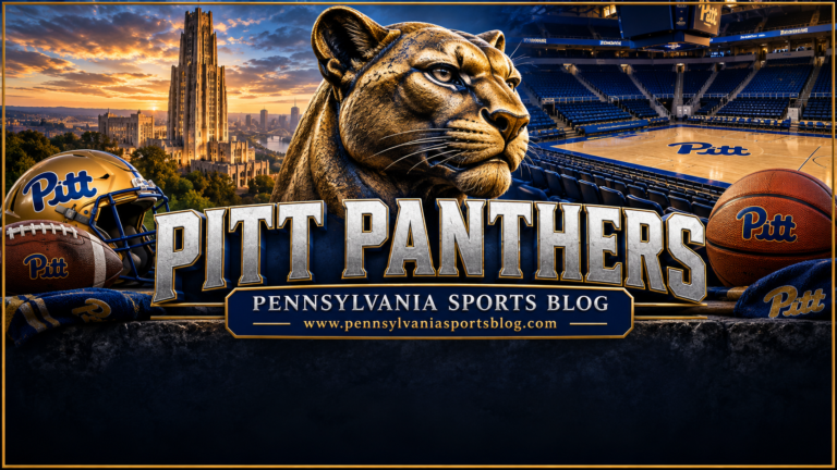 Pitt Panthers — Pennsylvania Sports Blog editorial illustration; no players or people.