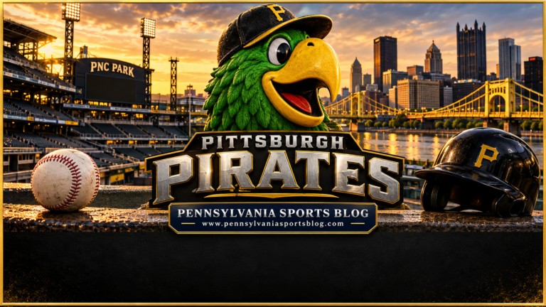 Pittsburgh Pirates — Pennsylvania Sports Blog editorial illustration; no players or people.