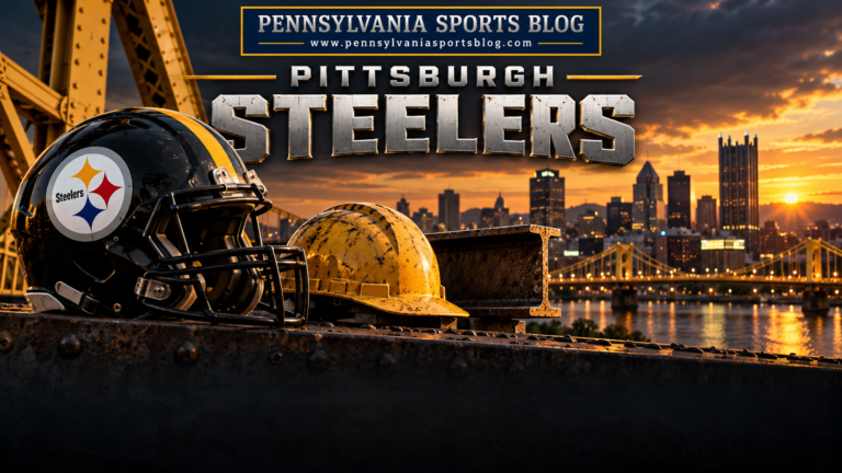 Pittsburgh Steelers — Pennsylvania Sports Blog editorial illustration; no players or people.