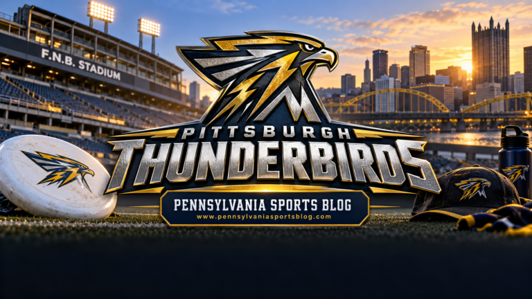 Pittsburgh Thunderbirds — Pennsylvania Sports Blog editorial illustration; no players or people.