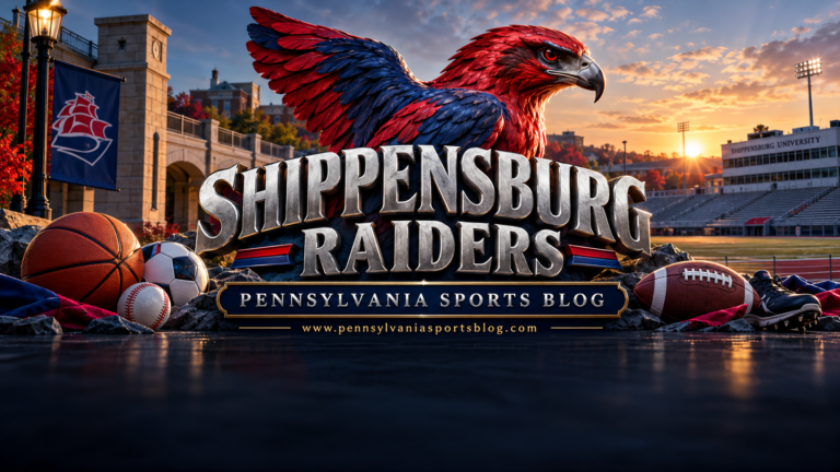 Shippensburg Raiders — Pennsylvania Sports Blog editorial illustration; no players or people.